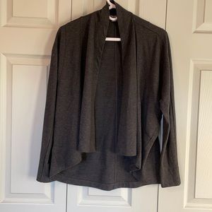 *Sold* Eddie Bauer yoga drape sweatshirt charcoal